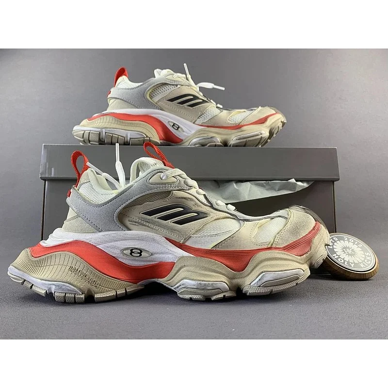 Balenciaga Balenciaga Triple S 8 Sail/University Red Sneakers White - 1