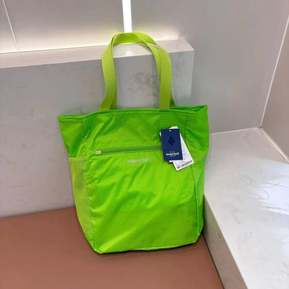 mont-bell Mont-Bell Lime Green Tote Bag Green - 1