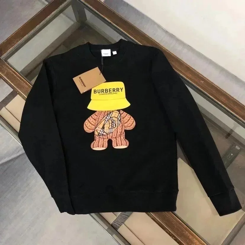 Burberry Burberry Vintage Check Bear Black Sweatshirt Black