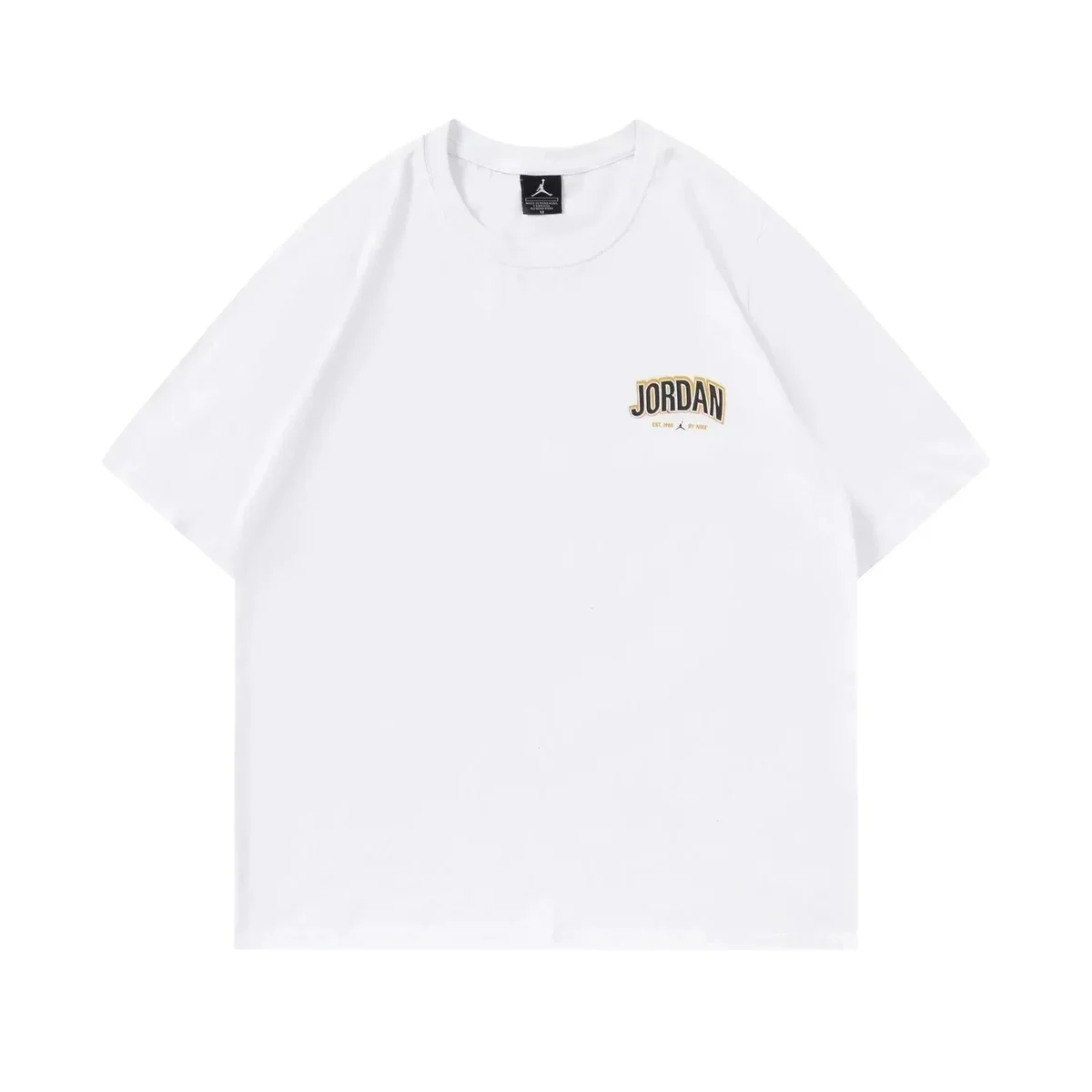 Jordan Jordan White Gold 'JORDAN' T-Shirt White - 1
