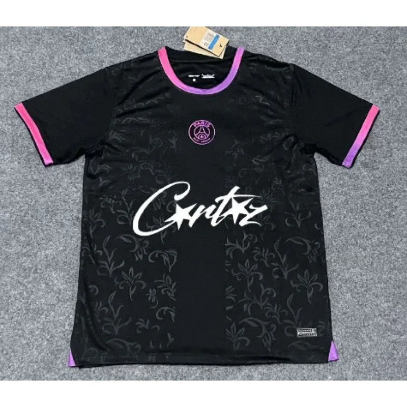 Corteiz Corteiz2425 Paris Black Floral Jersey Black - 1