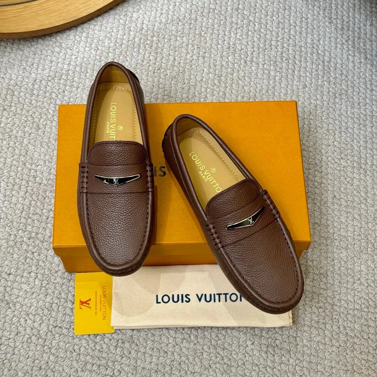 Louis Vuitton Louis Vuitton Tabi Brown Loafers Brown