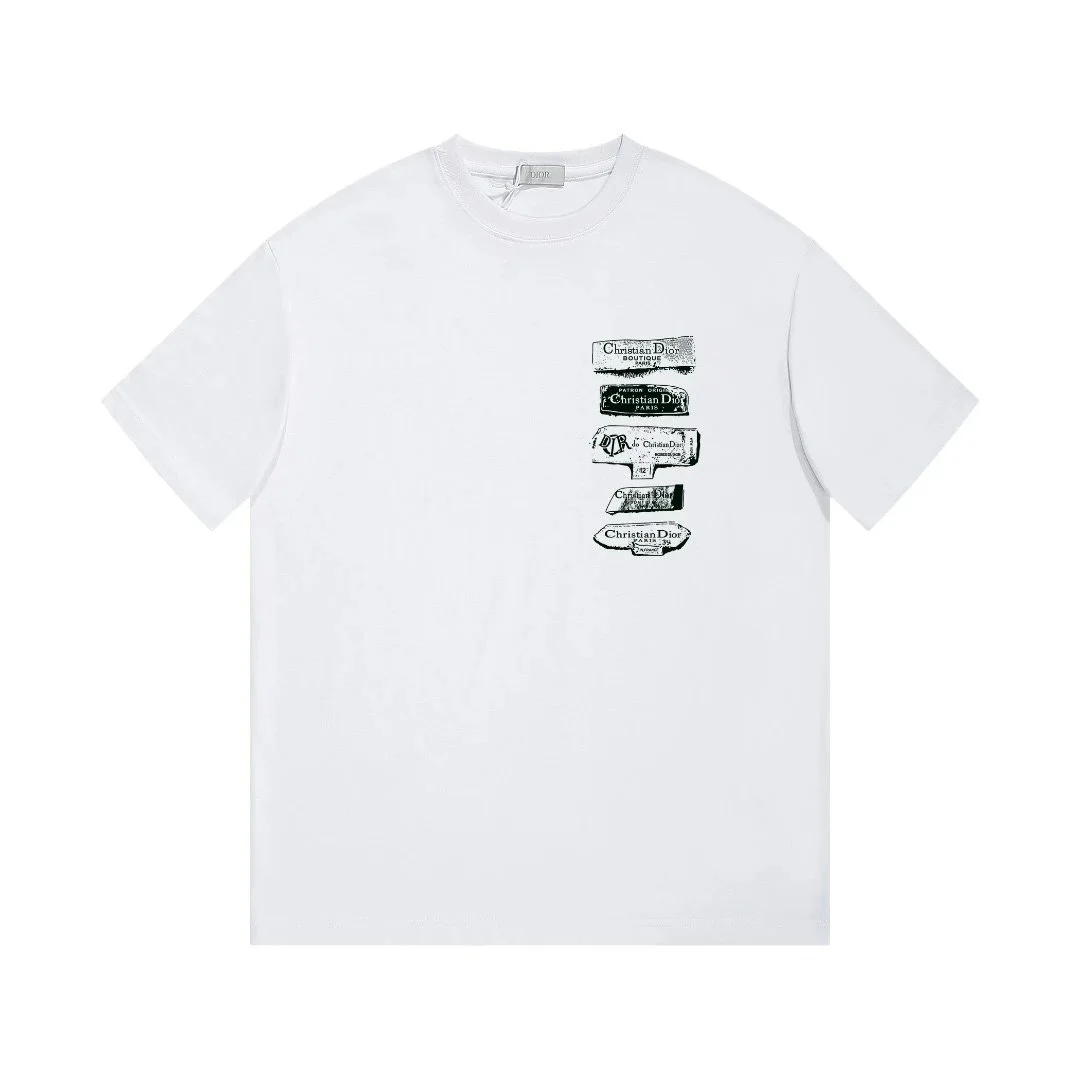Dior Dior White Logo Print T-Shirt White - 1