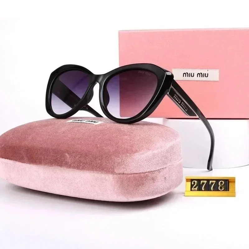 Miu Miu Miu Miu Black Gradient Cat-Eye Sunglasses Black - 1