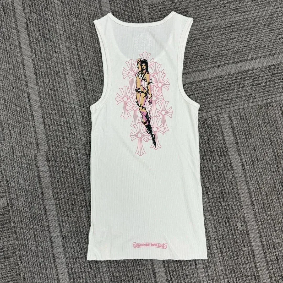 Chrome Hearts Chrome Hearts CH Cross White Tank Top White - 1