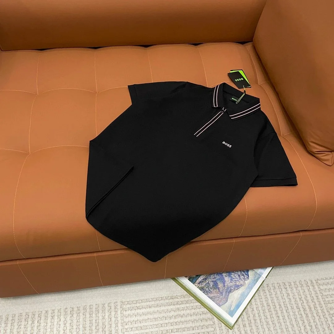 Hugo Boss Hugo Boss Black Polo Shirt with Embroidered Logo Black - 1
