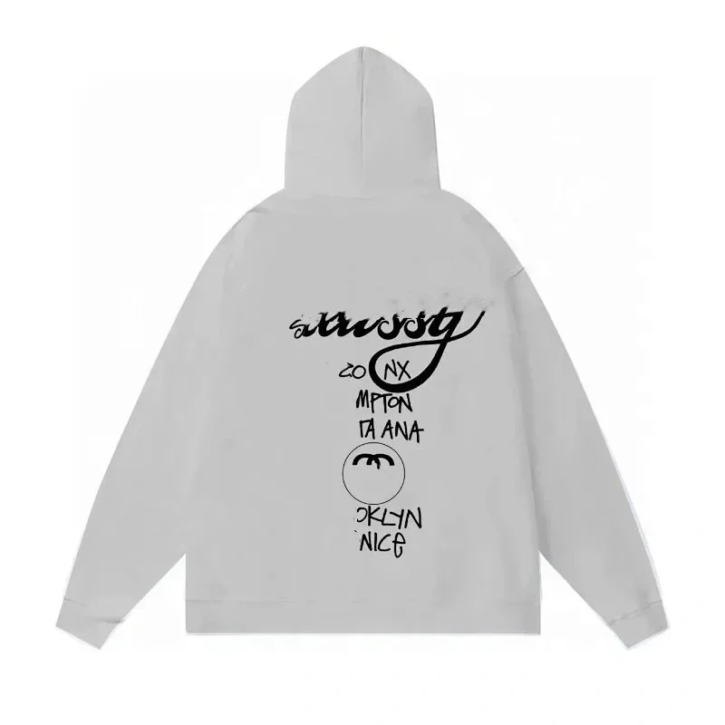 Stussy Stussy Basic Logo Heather Grey Hoodie Grey