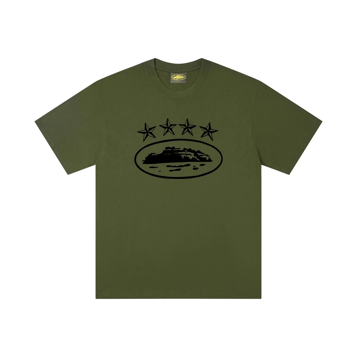 Other Olive Green Star & Island Graphic T-Shirt Green - 1