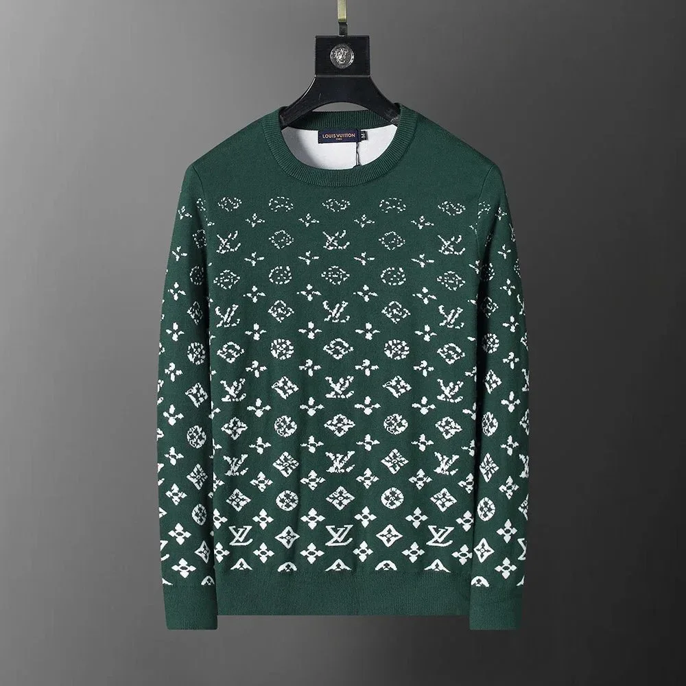 Louis Vuitton Louis Vuitton Monogram Print Sweater Green Green