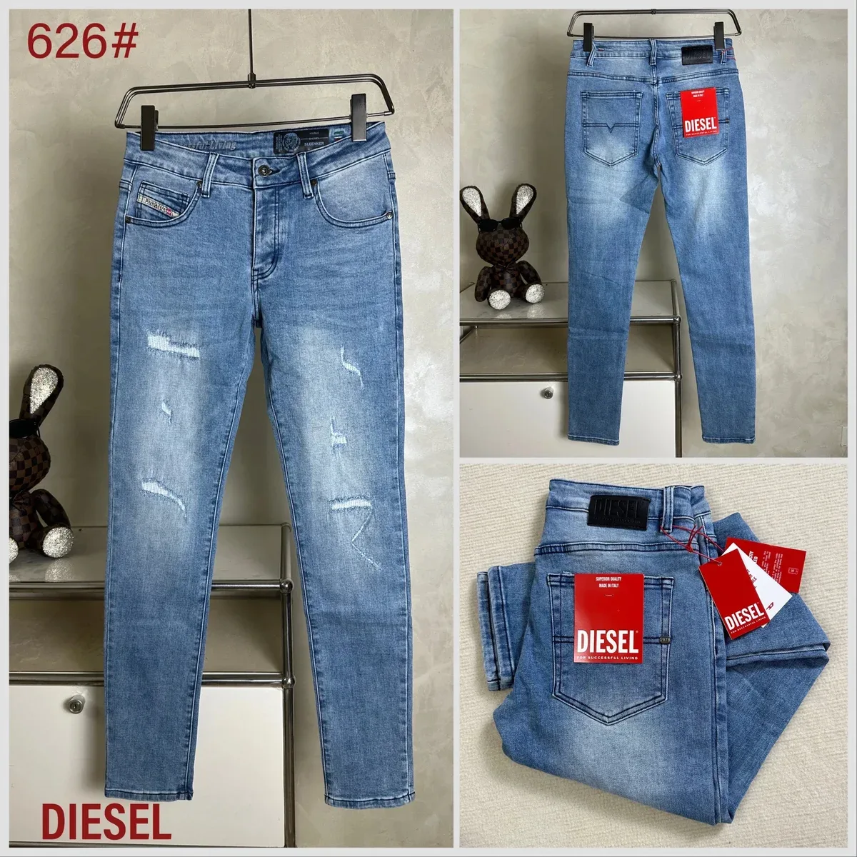 Diesel Diesel 626# Light Wash Jeans Blue - 1