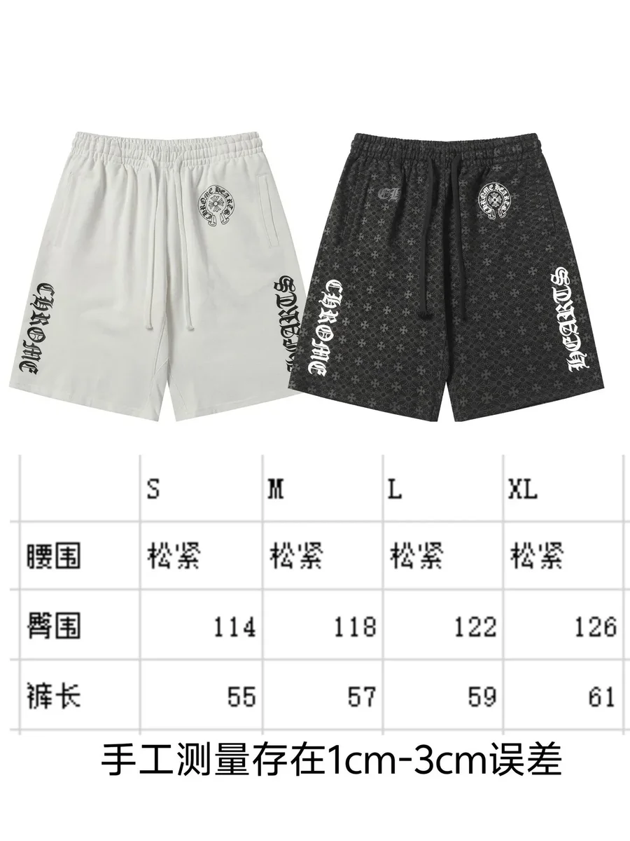 Chrome Hearts Chrome Hearts CH Cross Pattern Shorts 2282 Black Black