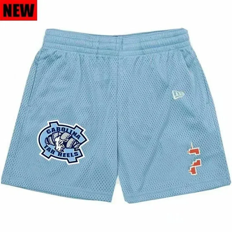 New Era New Era Carolina Tar Heels Sky Blue Shorts Blue - 1