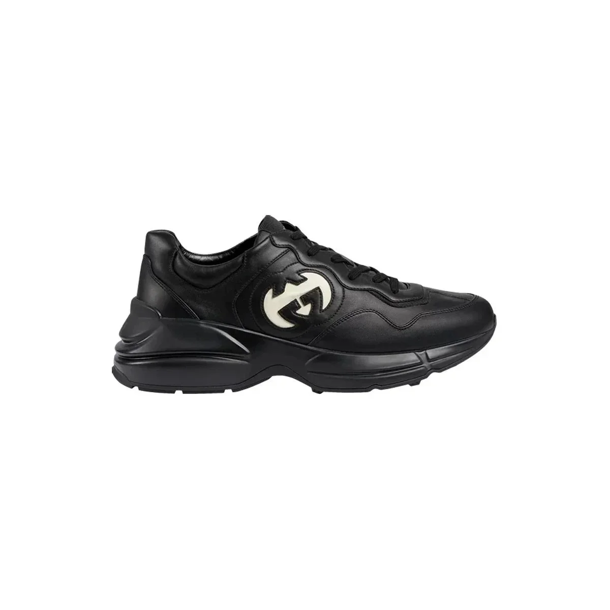 Gucci Gucci Interlocking G Black Ivory Sneakers Black