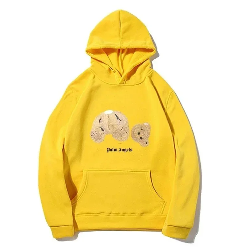 Palm Angels Palm Angels Bear Yellow Hoodie Yellow - 1