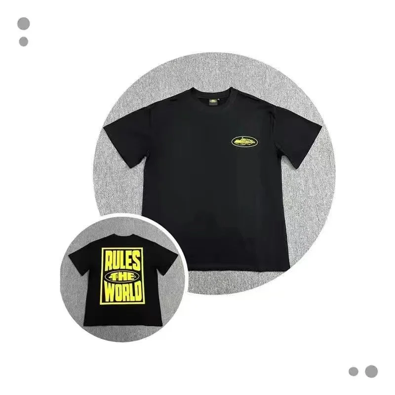 Other Black Yellow 'Rules the World' T-Shirt Black - 1