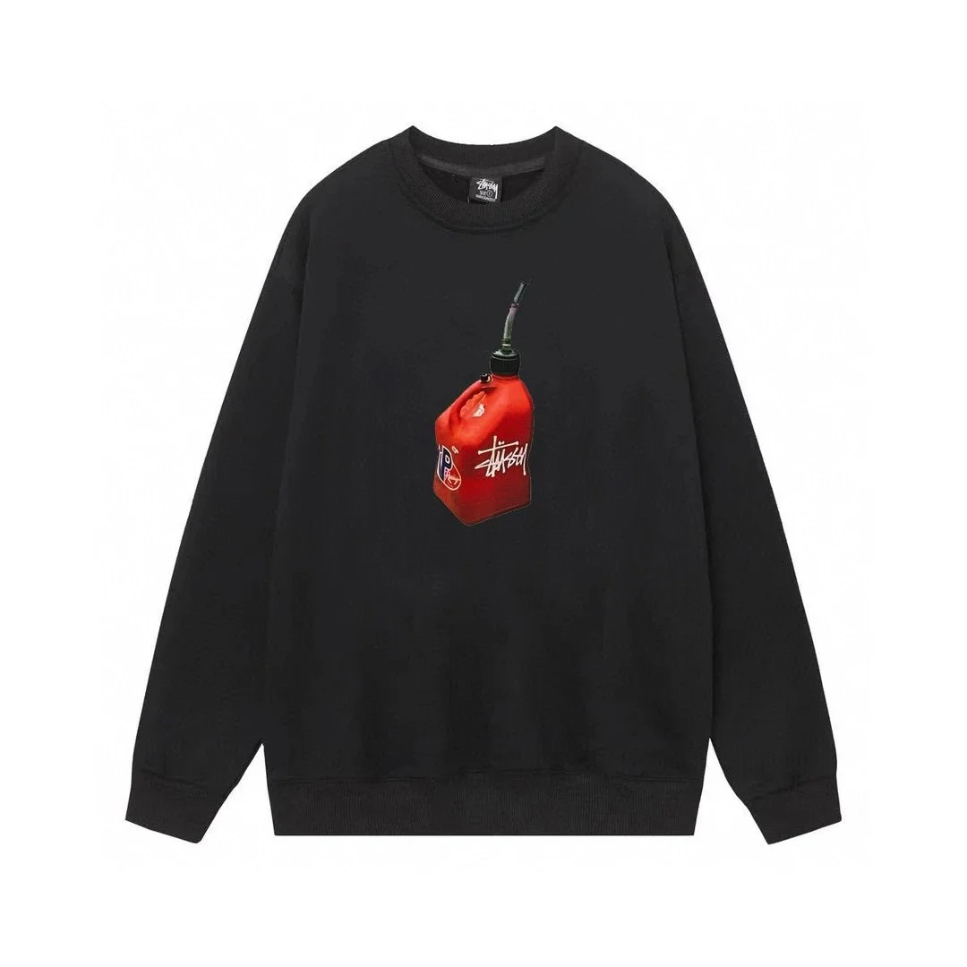 Stussy Stussy Stüssy Gas Can Sweatshirt Black Black - 1