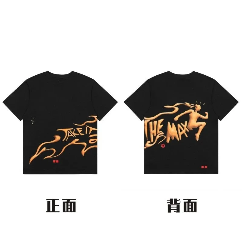 Travis Scott Travis Scott Cactus Jack Black/Gold T-Shirt Black