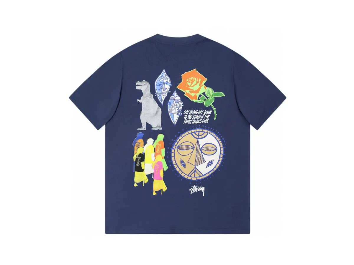 Stussy Stussy Stüssy Basic Logo Navy T-Shirt Navy - 1