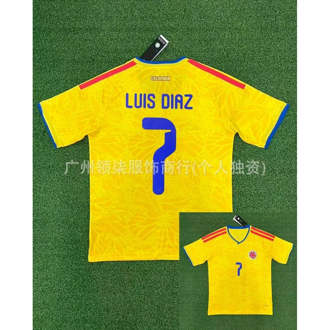 Adidas Adidas Colombia Home Jersey Luis Diaz 7 Yellow Yellow - 1