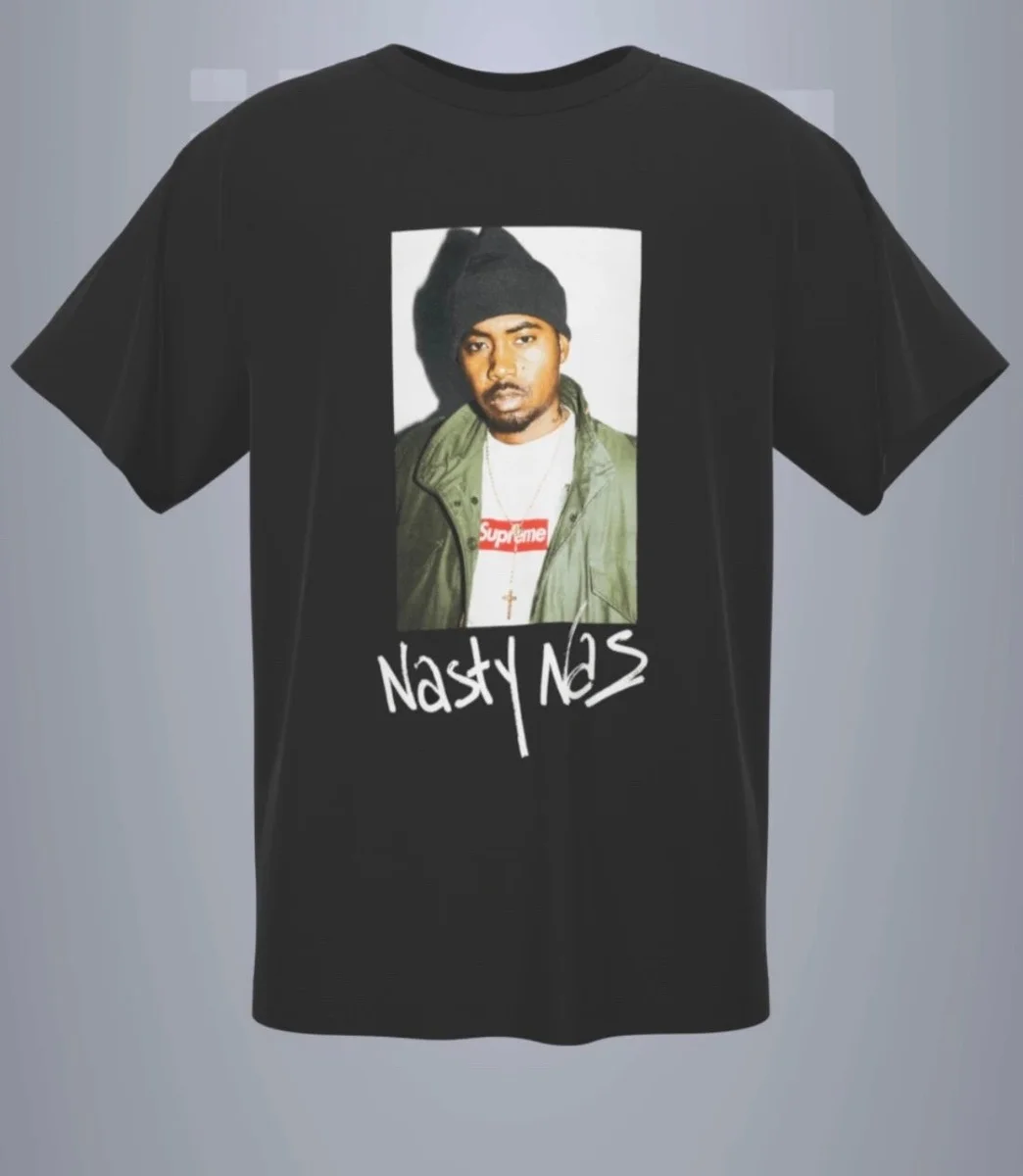 Supreme Supreme Nasty Nas Black T-Shirt Black - 1