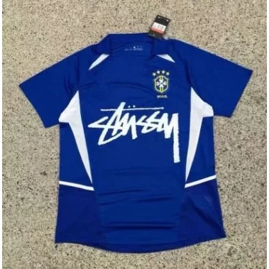Stussy Stussy Retro Stussy Brazil Jersey Blue Blue - 1