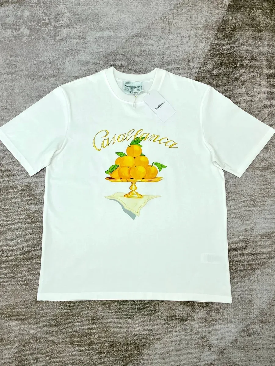 Casablanca Casablanca White Citrus Print T-Shirt White - 1