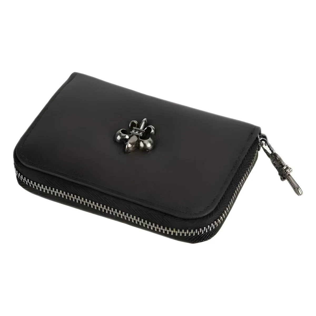 Chrome Hearts Chrome Hearts Black Leather Wallet Black