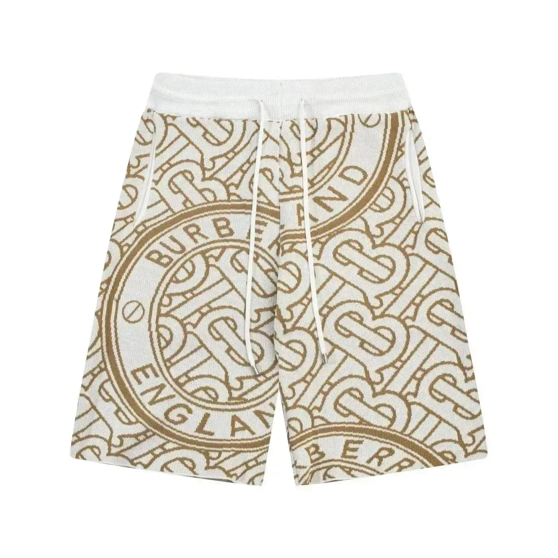 Burberry Burberry TB Monogram White/Brown Shorts White