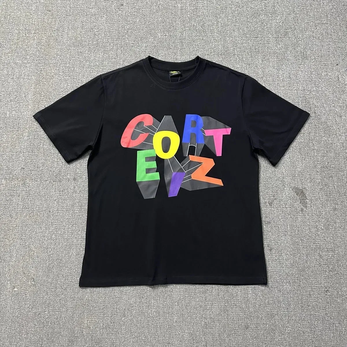 Corteiz Cortez 3257 Black Color Block T-Shirt Black - 1