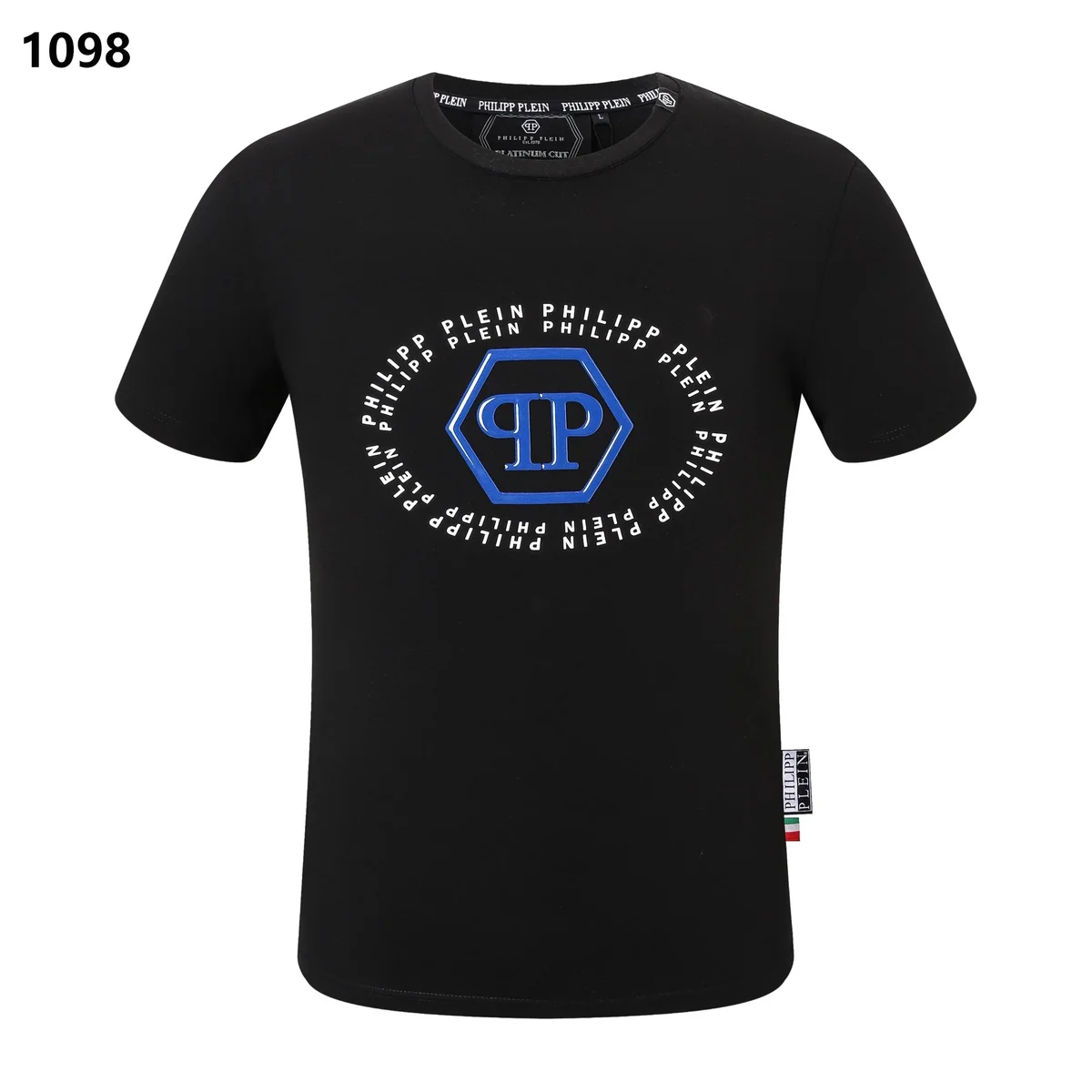 Philipp Plein Philipp Plein 1098 Black PP Logo T-Shirt Black - 1