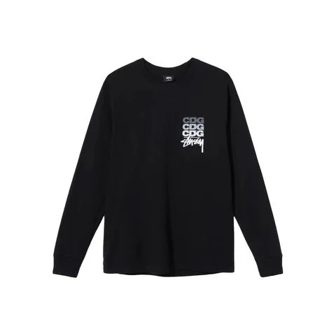 Stussy Stussy CDG Stussy Long Sleeve T-Shirt Black Black - 1