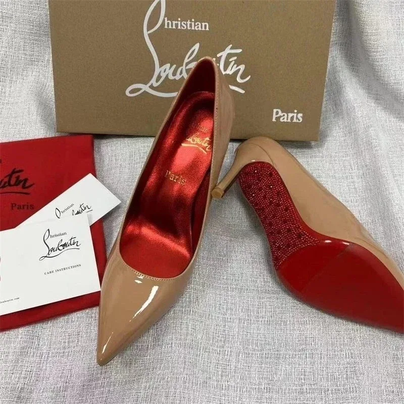 Christian Louboutin Christian Louboutin C12 Nude 8cm Pumps Beige - 1