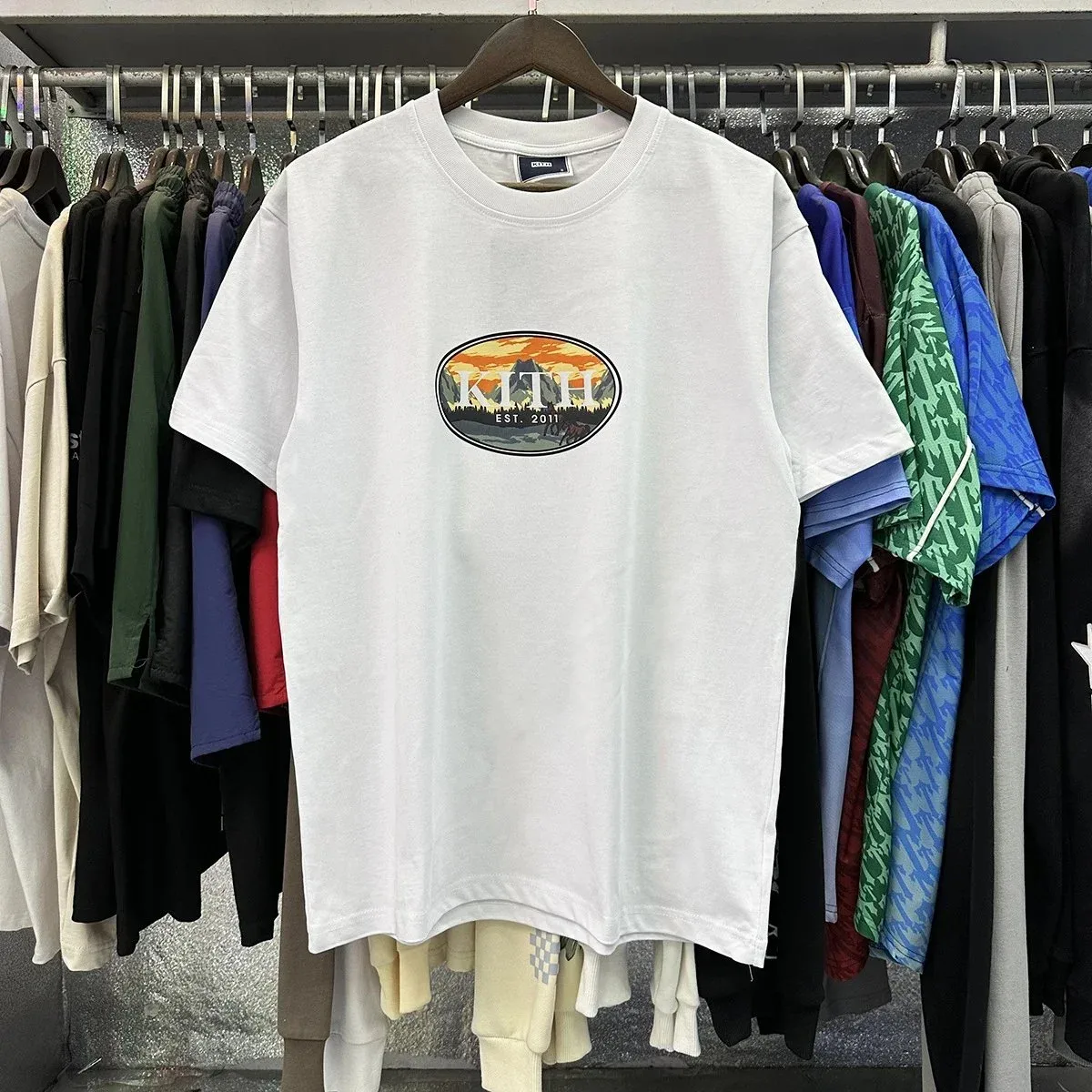 Kith Kith Mountain Graphic White T-Shirt White - 1