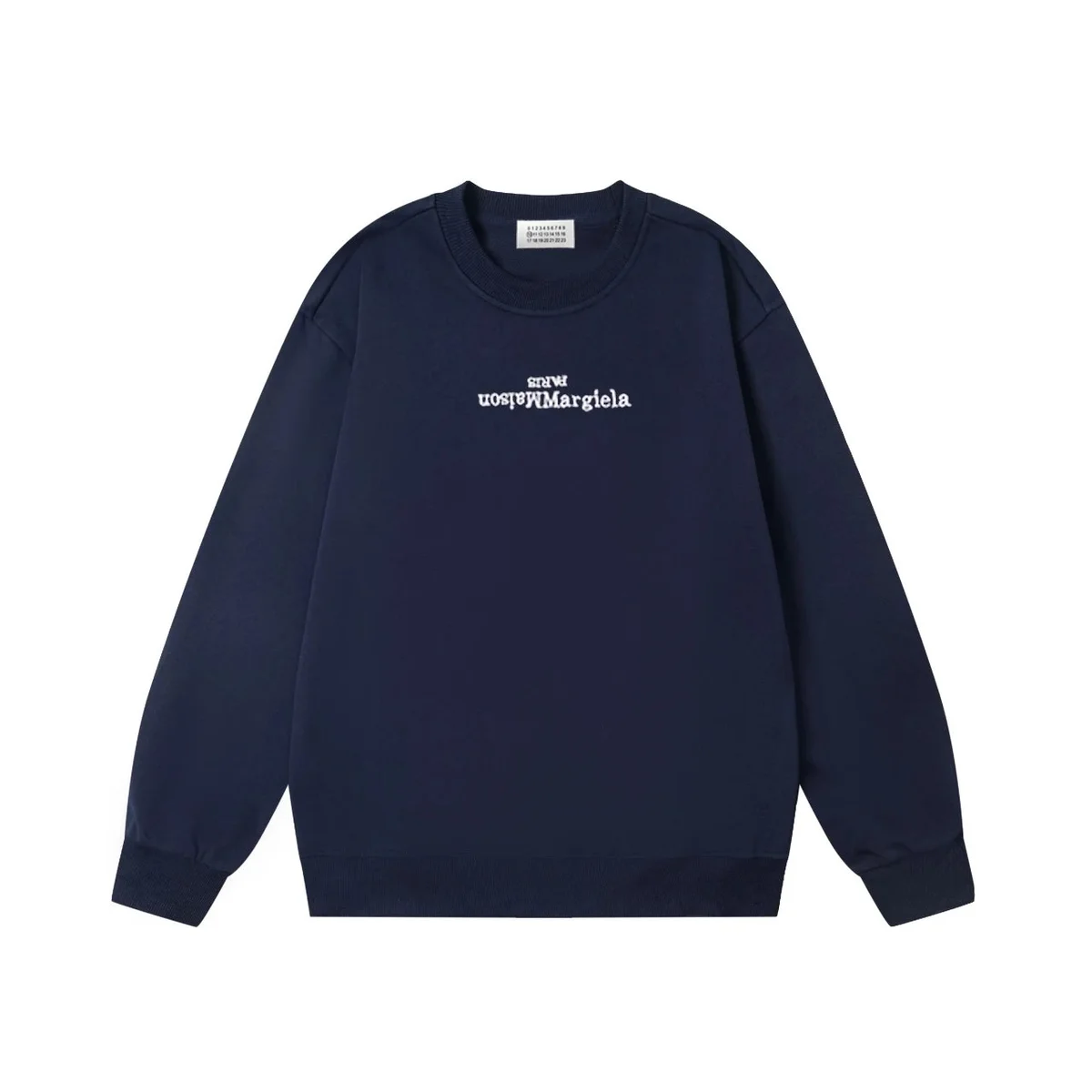 Maison Margiela Maison Margiela Tabi Crewneck Sweatshirt Navy Navy - 1