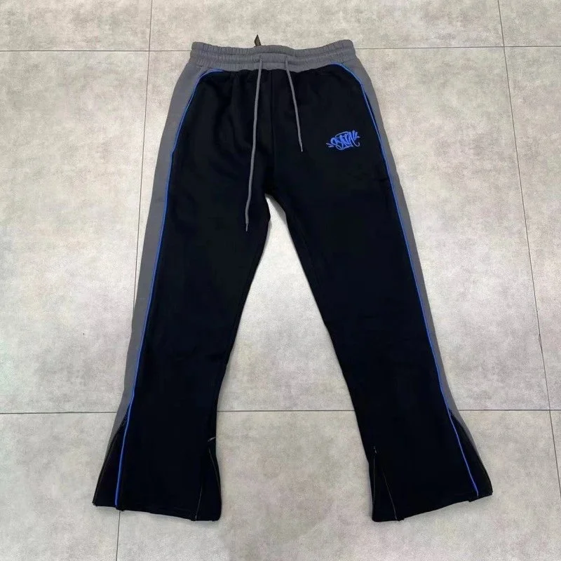 Other Black & Grey Track Pants with Blue Accents Black - 1