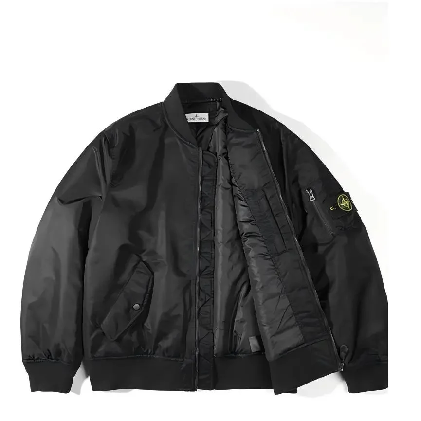 Stone Island Stone Island 68-15 Black Bomber Jacket Black