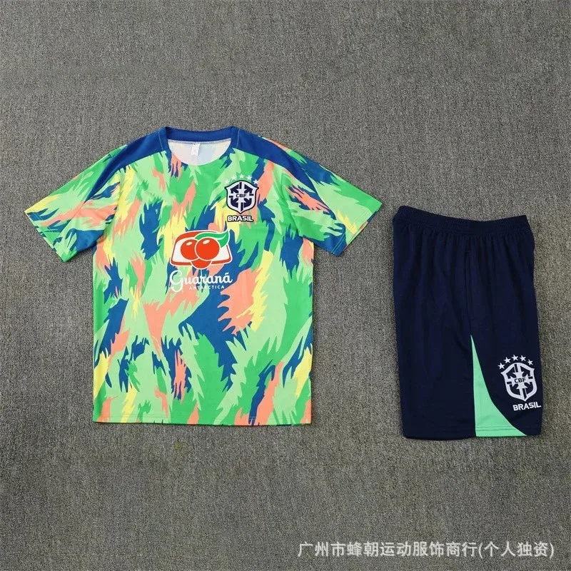 Other Brazil National Team Training Set Camo Green Shorts Green - 1