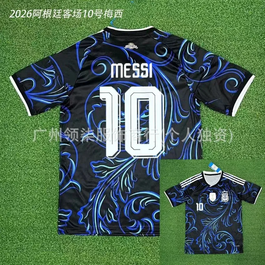 Adidas Adidas Classic Football Messi 10 Jersey Black Blue Black - 1