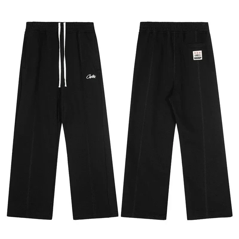 BRIXTON BRIXTON Black/White Drawstring Trousers Black - 1