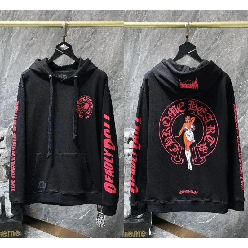 Chrome Hearts Chrome Hearts Cross Black and Red Hoodie Black