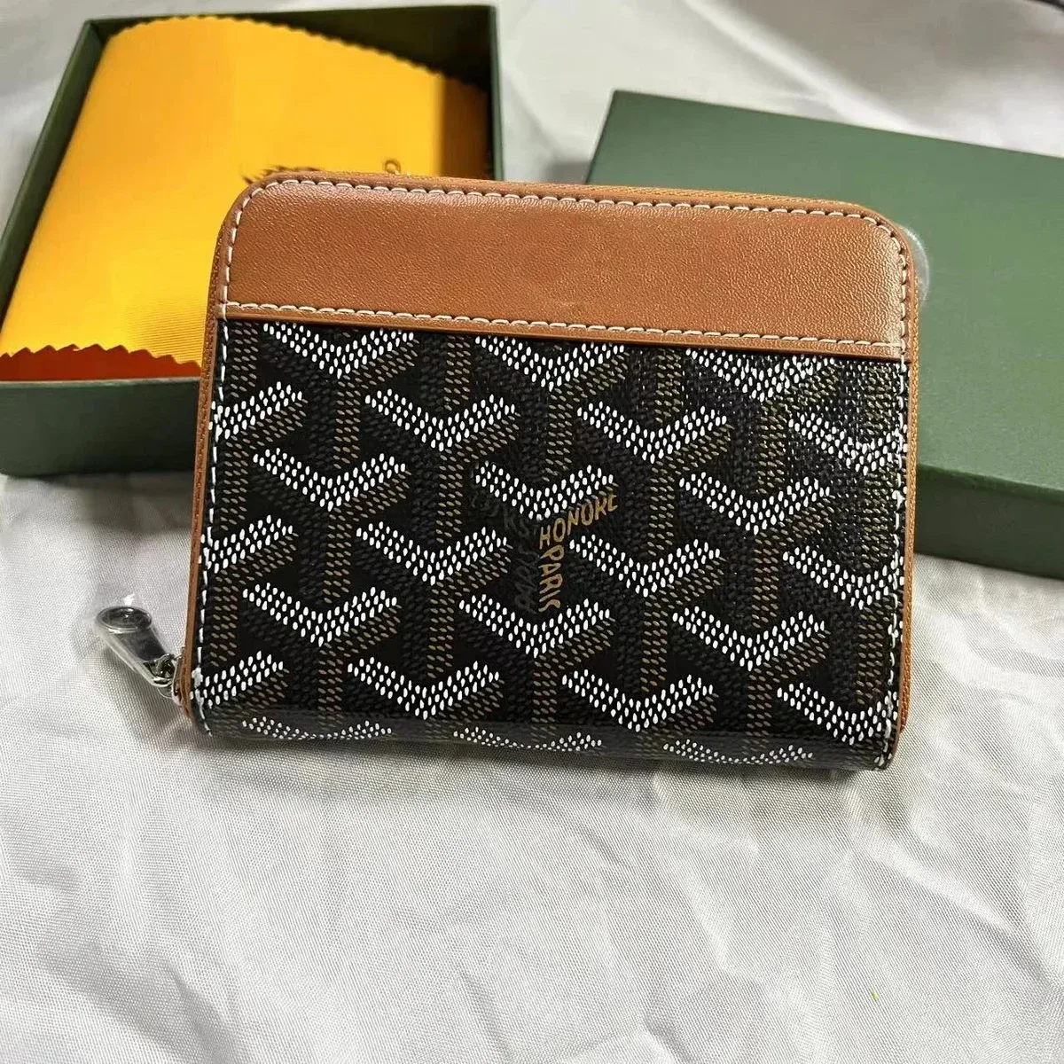 Goyard Goyard Monogram Wallet 033 (11cm*10cm) Black - 1