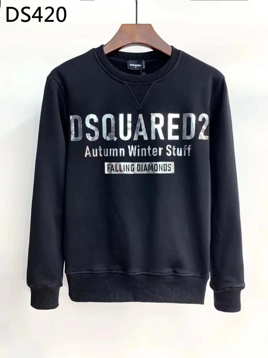 DSQUARED2 DSQUARED2 DSQ2020 Autumn Winter Stuff Black Hoodie Black - 1