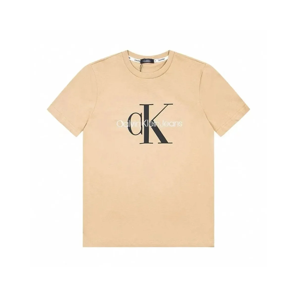 Calvin Klein Calvin Klein Jeans CK Monogram Beige T-Shirt Beige - 1