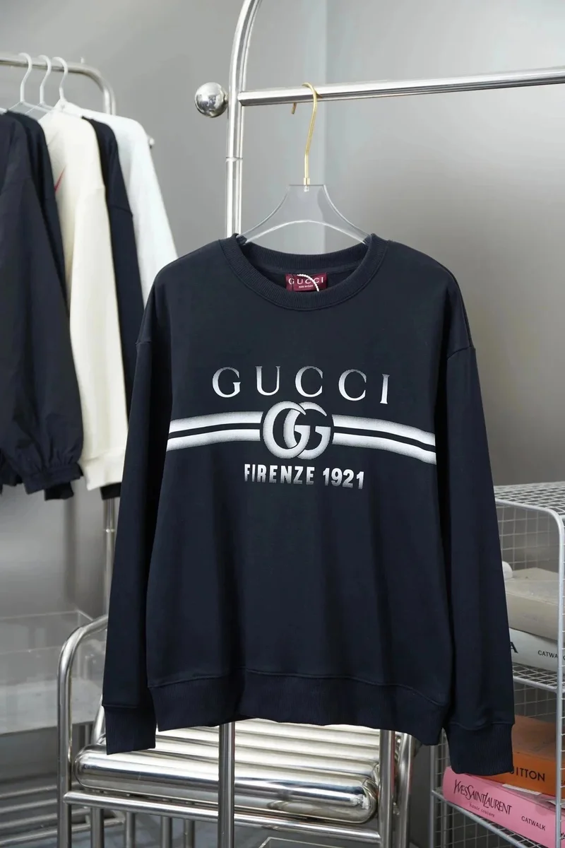 Gucci Gucci GG Supreme Black Crewneck Sweatshirt Black