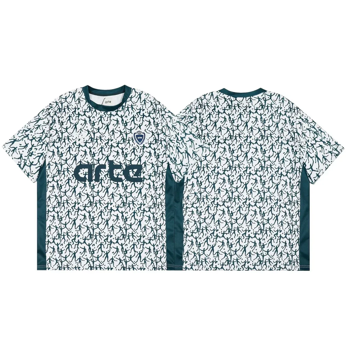 Other ART-216 Art Print Oversized T-Shirt White - 1