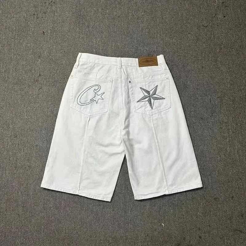 Chrome Hearts Chrome Hearts Star Embroidered Shorts White/Silver White