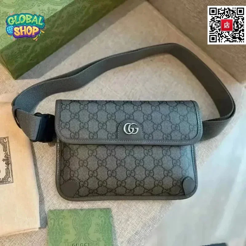 Gucci Gucci GG Supreme Belt Bag Black Black - 1