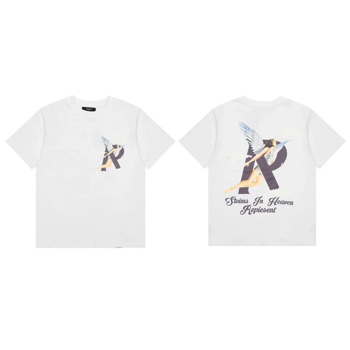 Represent Represent Stains In Heaven Repiesent White T-Shirts White - 1