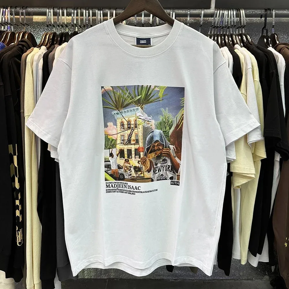 Kith Kith Madjeen Isaac New York White T-Shirt White - 1