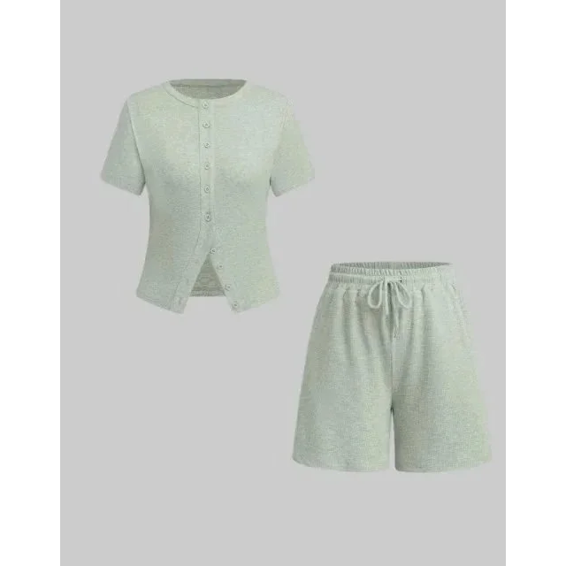 Other Light Green Co-ord Set Casual Lounge Wear Green - 1